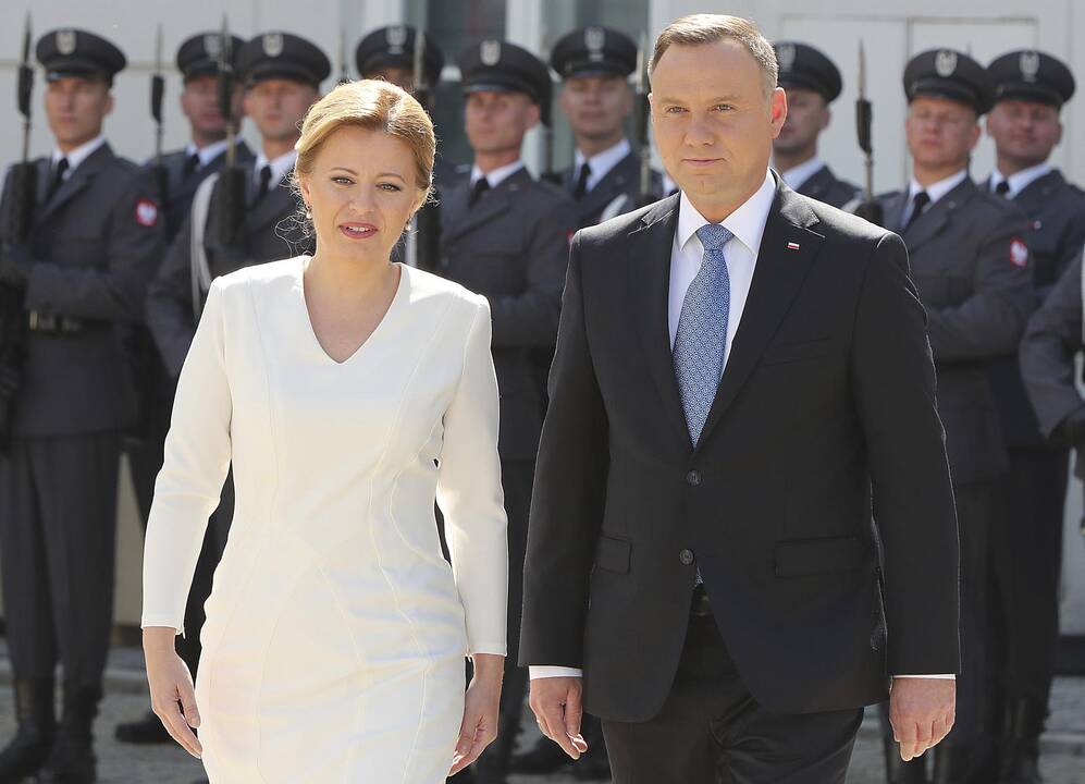 Zuzana Čaputova ir Andrzejus Duda