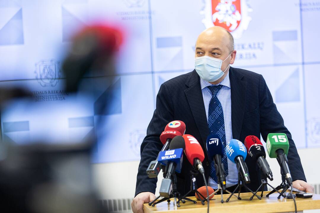 Vidaus reikalų ministerijos spaudos konferencija