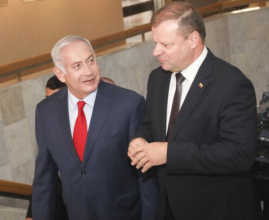 Izraelio premjero B. Netanyahu vizitas Lietuvoje