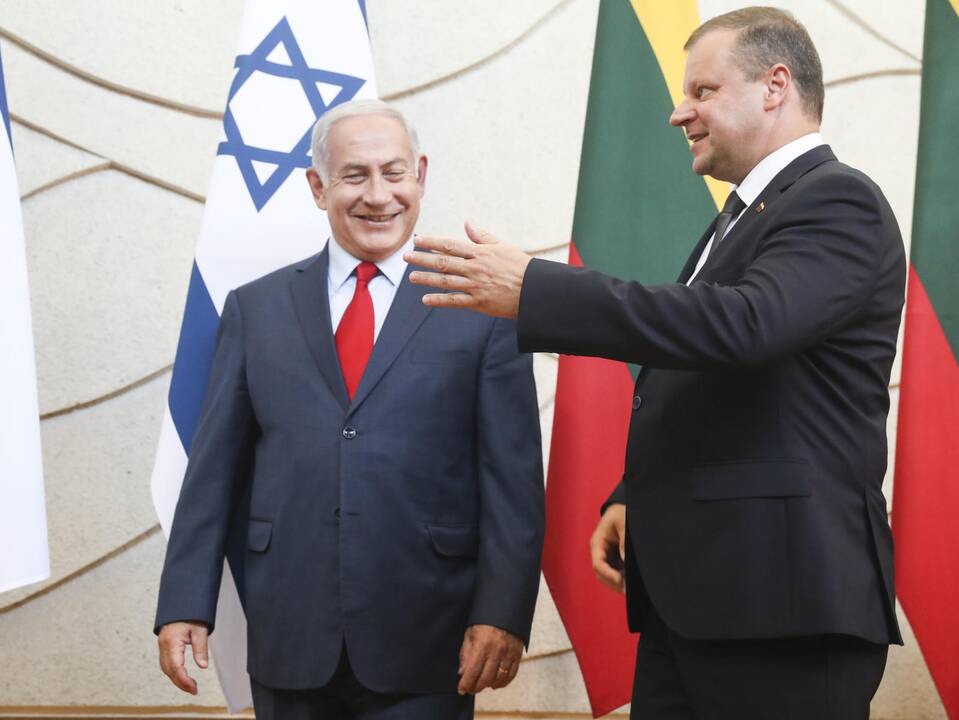 Izraelio premjero B. Netanyahu vizitas Lietuvoje