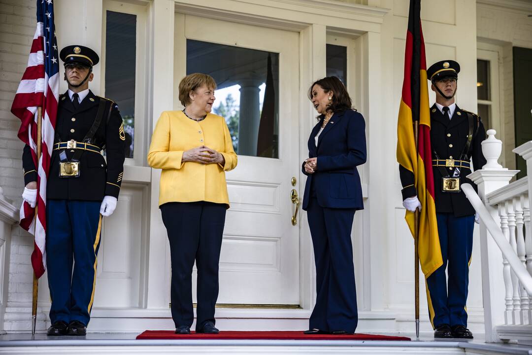 Angela Merkel ir Kamala Harris