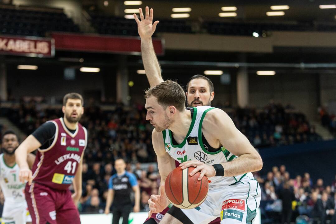 LKL pusfinalis: Panevėžio „Lietkabelis“ – Kauno „Žalgiris“ 79:55