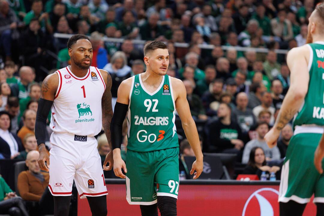 Eurolyga: Kauno „Žalgiris“ – Milano „EA7 Emporio Armani“ 71:62