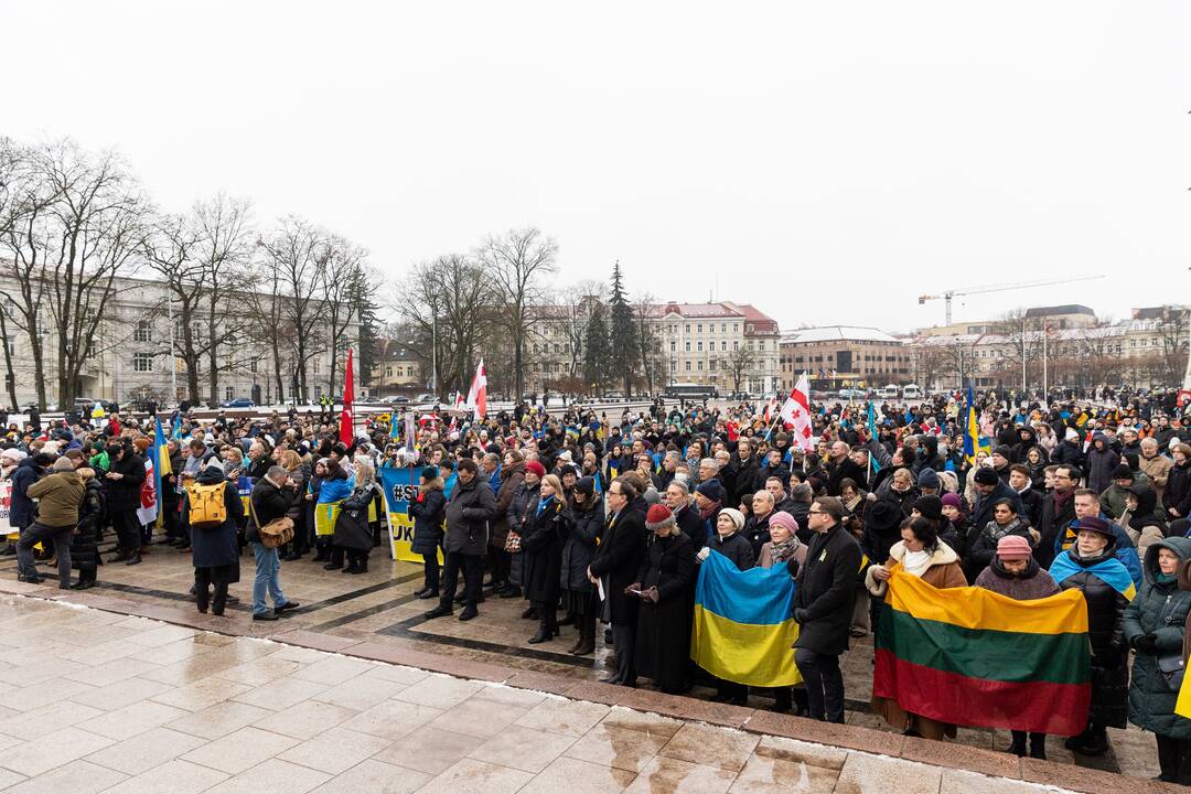 Mitingas ir eitynės Ukrainai palaikyti