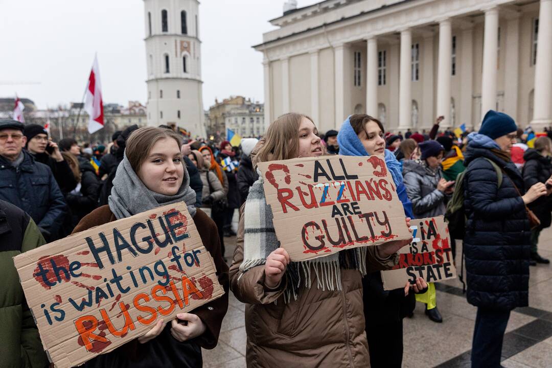 Mitingas ir eitynės Ukrainai palaikyti