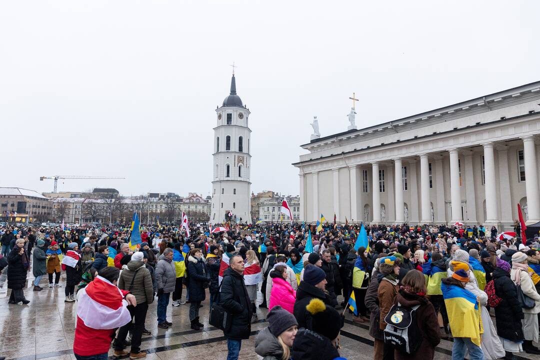 Mitingas ir eitynės Ukrainai palaikyti