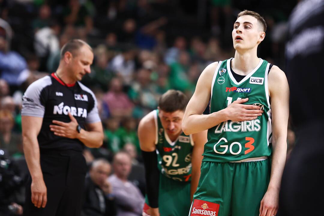 LKL pusfinalis: Kauno „Žalgiris“ – Panevėžio „Lietkabelis“ 66:67