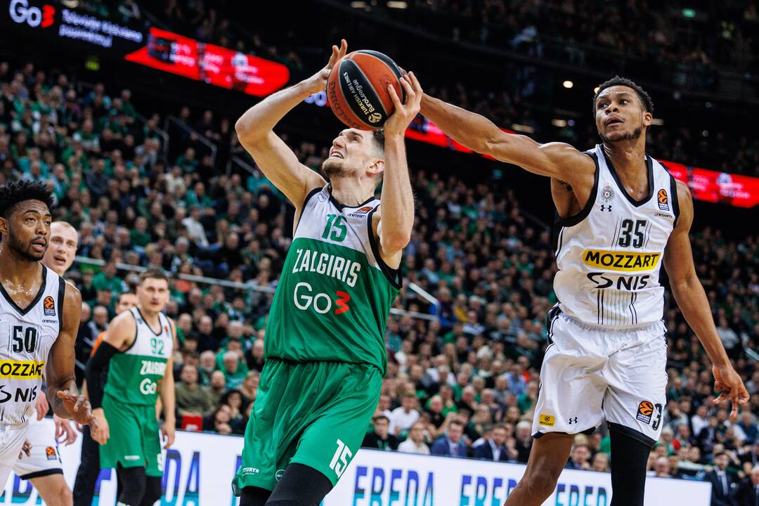 Eurolyga: Kauno „Žalgiris“  – Belgrado „Partizan“ 85:93