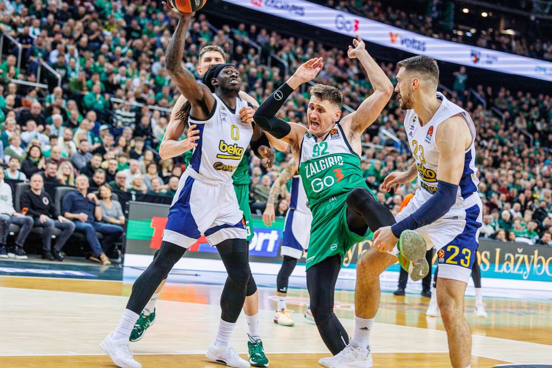 Eurolyga: Kauno „Žalgiris“ – Stambulo „Fenerbahce“ 98:75