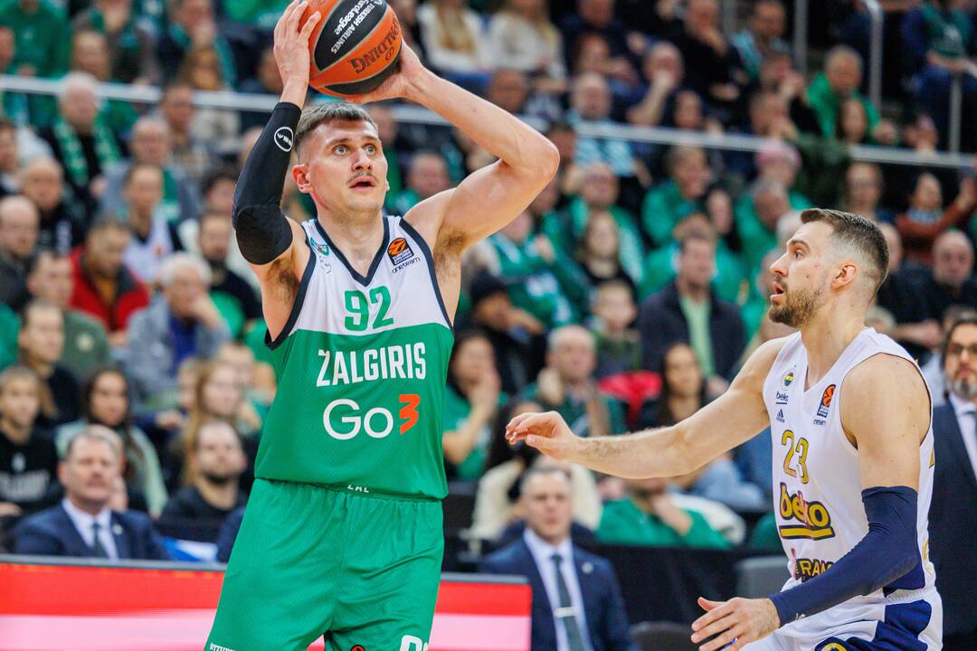 Eurolyga: Kauno „Žalgiris“ – Stambulo „Fenerbahce“ 98:75