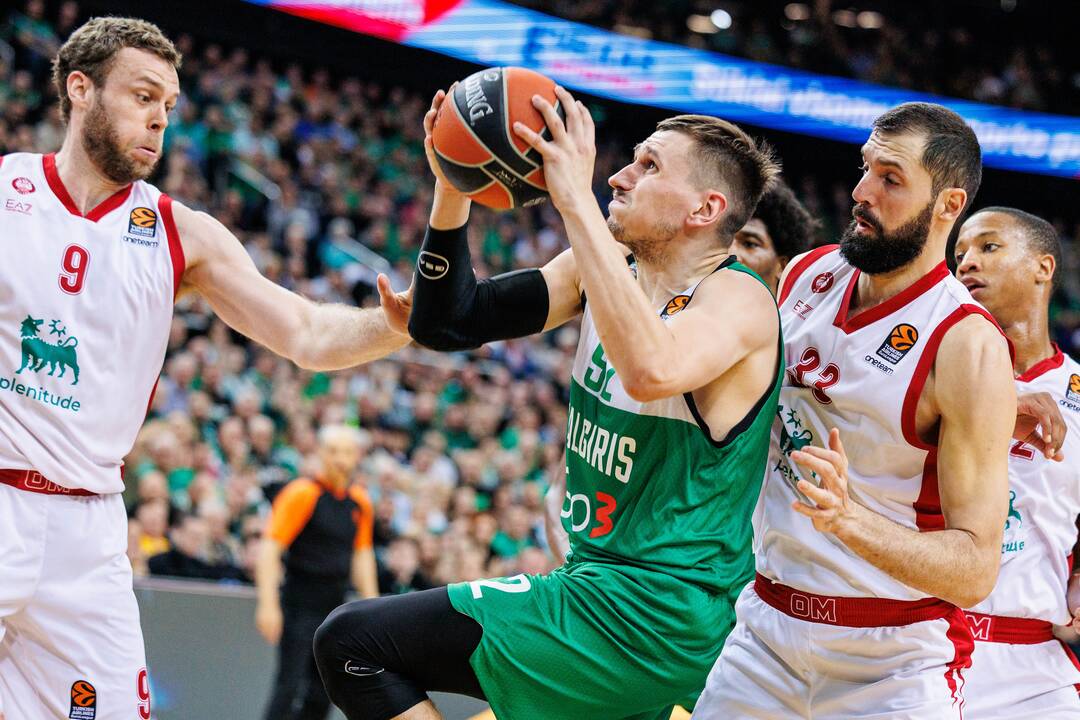 Eurolyga: Kauno „Žalgiris“ – Milano „EA7 Emporio Armani“ 87:73