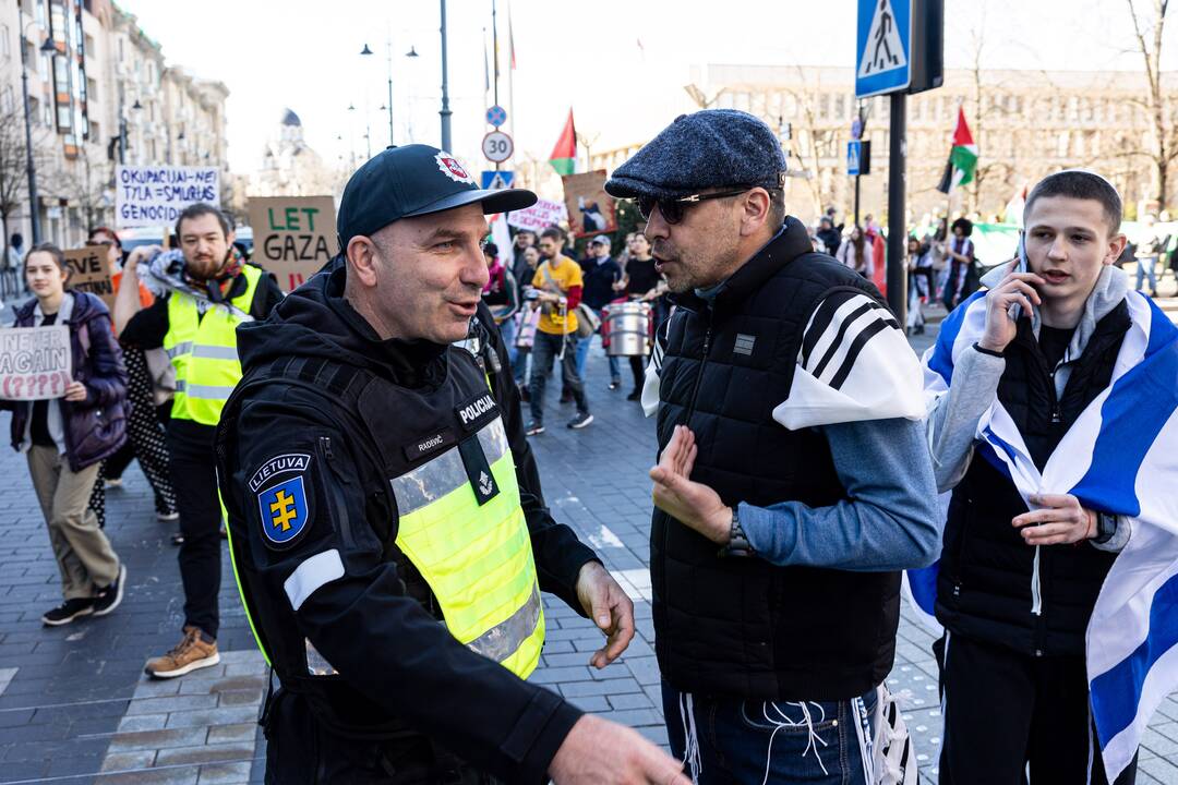Protesto eisena „Už laisvą Palestiną“