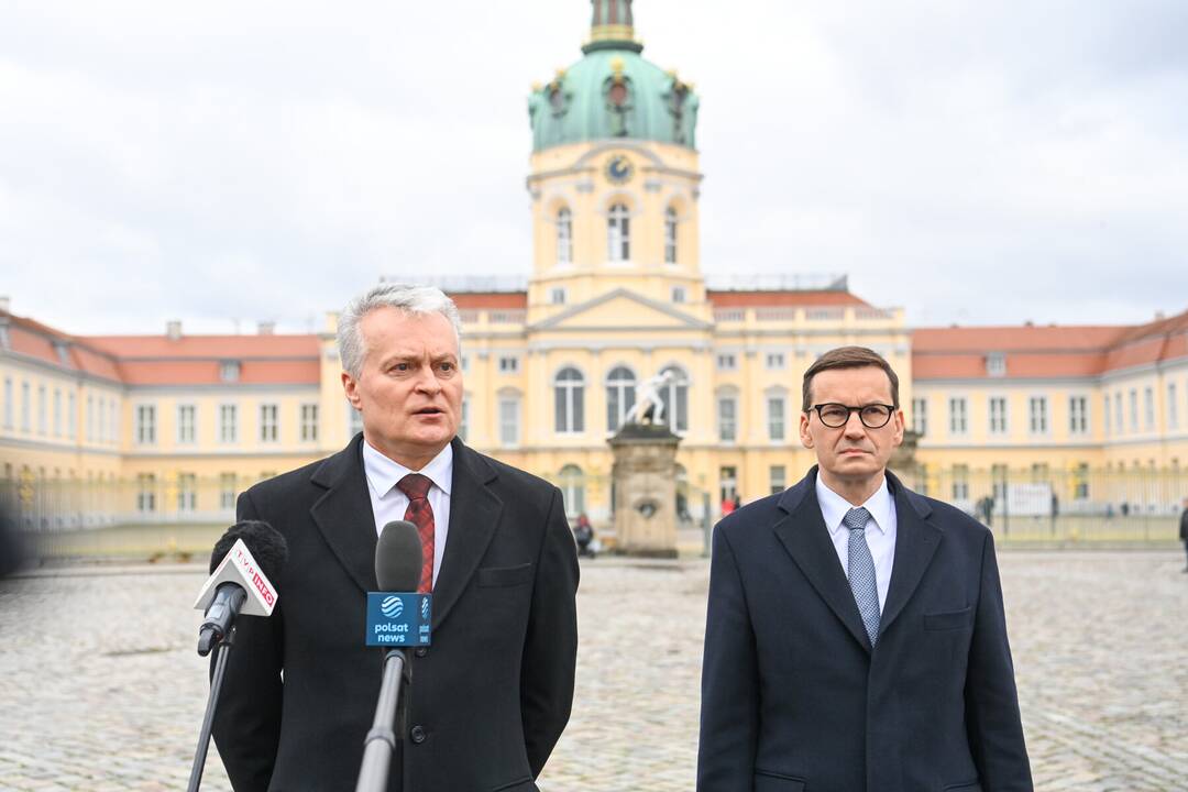  Mateuszas Morawieckis, Olafas Scholzas ir Gitanas Nausėda