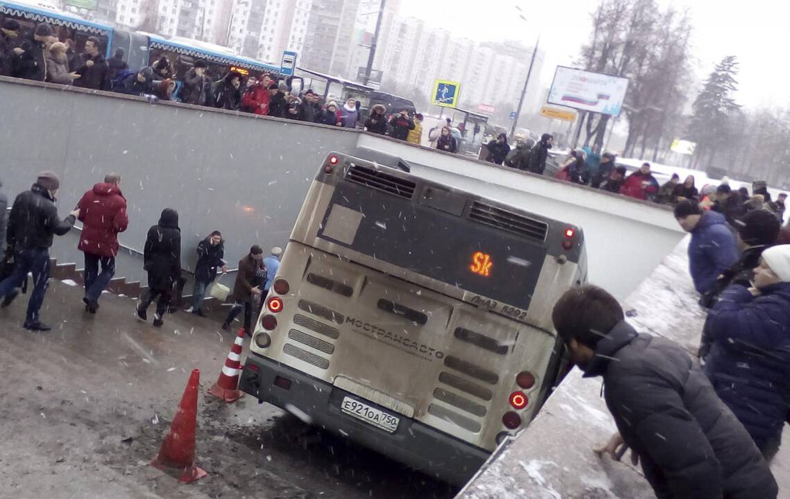 Tragiška autobuso avarija Maskvoje