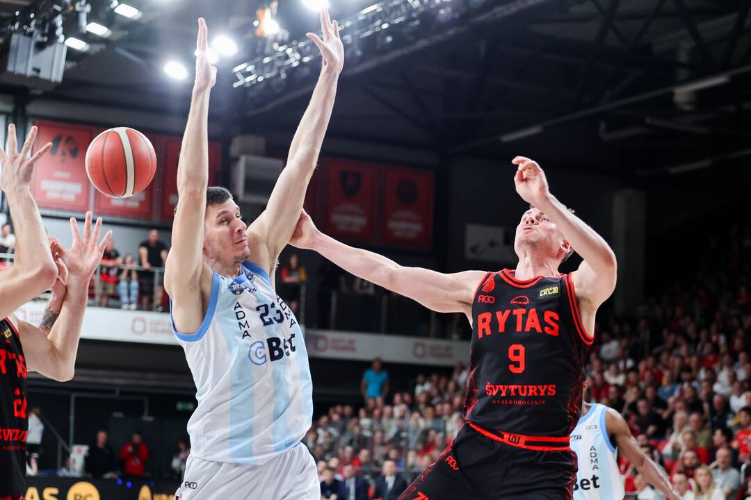  LKL pusfinalis: Vilniaus „Rytas“ – Jonavos „CBet“ 82:74