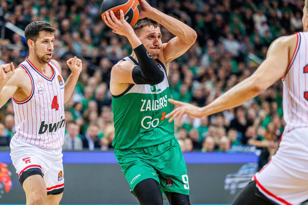 Eurolyga: Kauno „Žalgiris“ – Pirėjo „Olympiacos“ 76:95