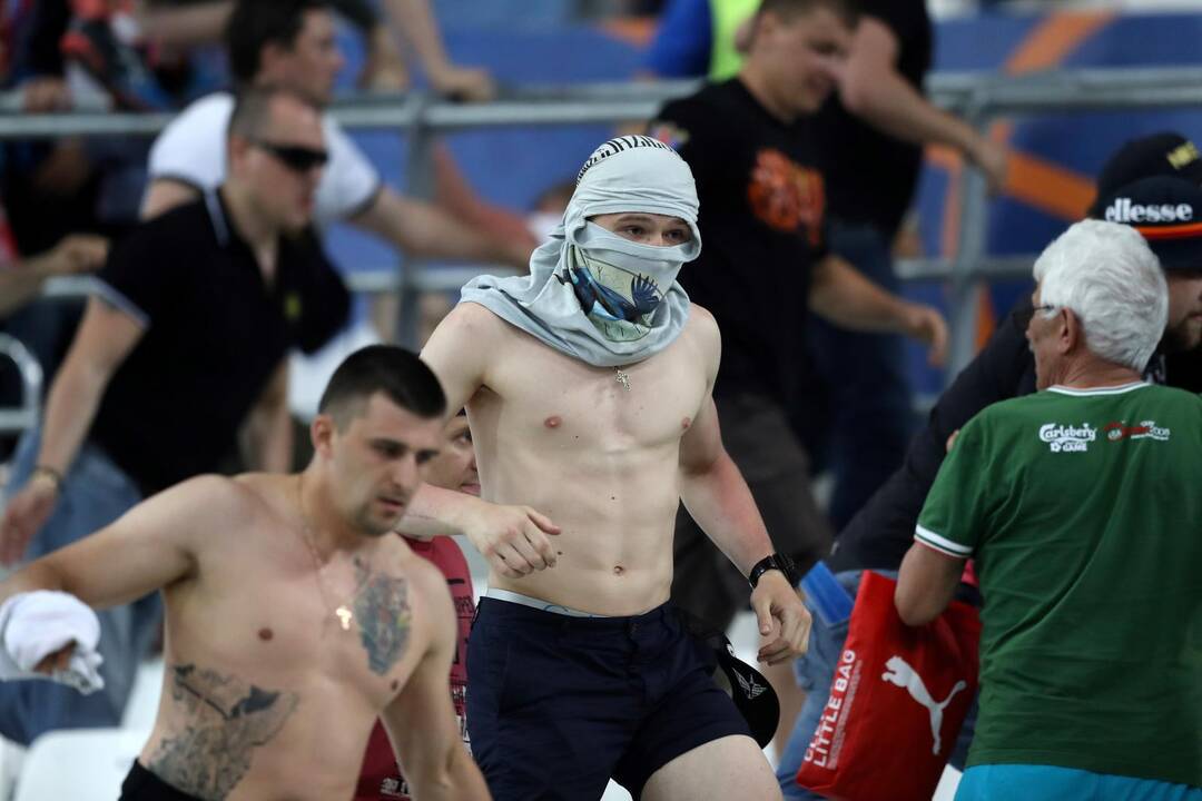 Rusijos ir Anglijos futbolo aistruolių muštynės