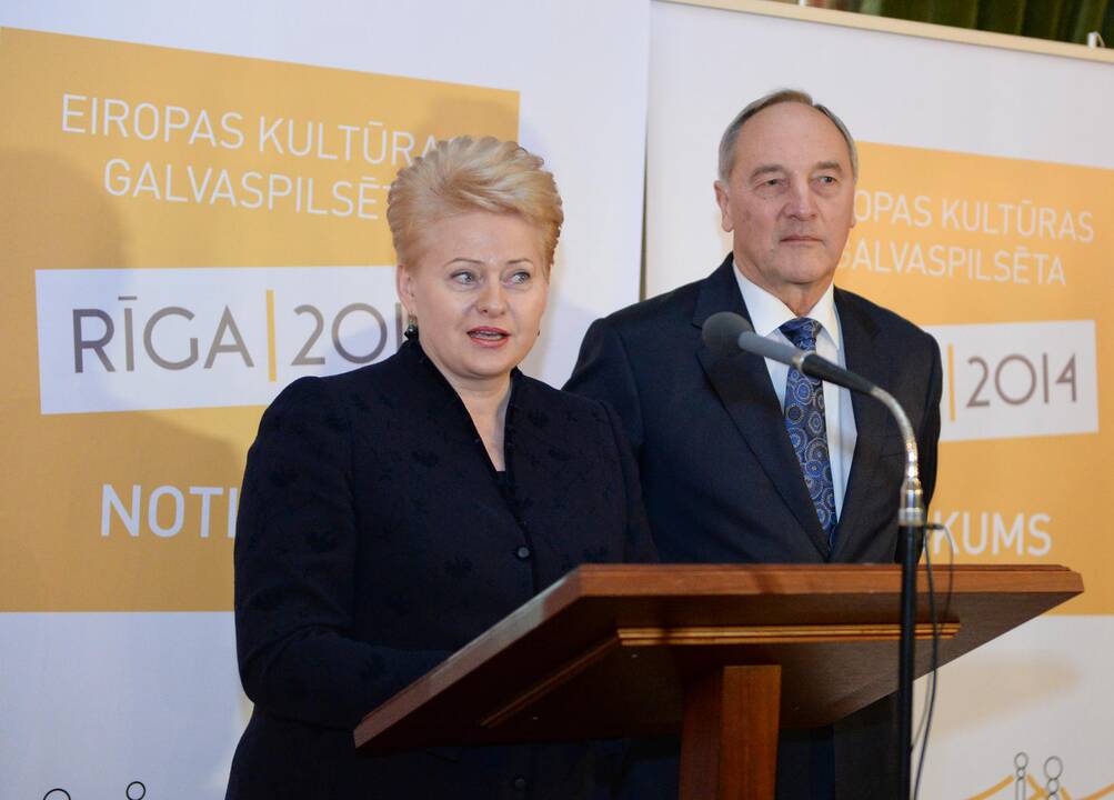 Prezidentė pasveikino Rygą, tapus Europos kultūros sostine