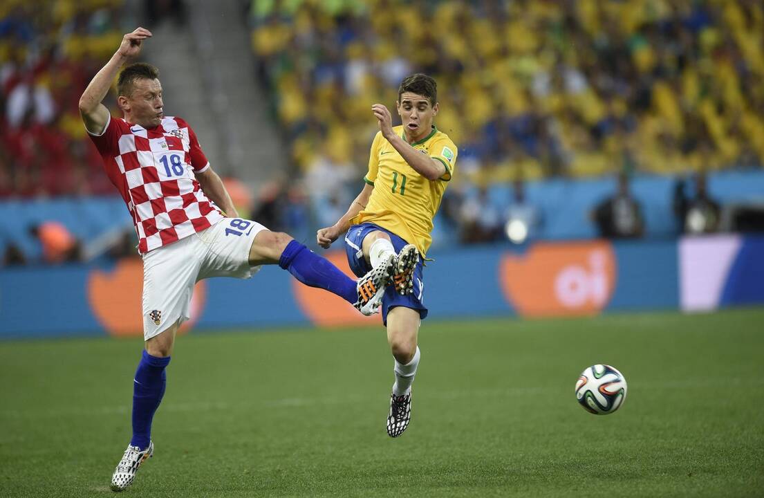 Pasaulio futbolo čempionato rungtynės: Brazilija-Kroatija