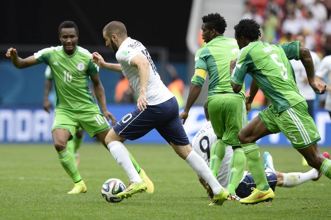 Pasaulio futbolo čempionatas: Prancūzija - Nigerija