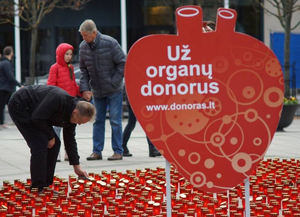 Žvakučių akcija organų donorams pagerbti 