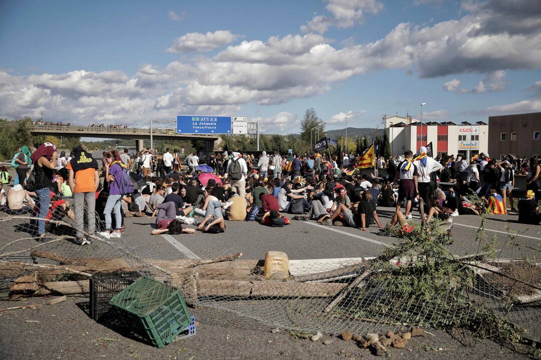 Ispanijos Katalonijos regione – nauji protestai