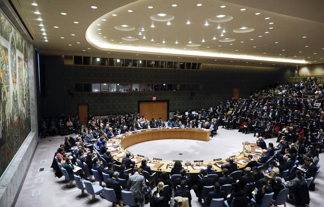 Palestiniečių prezidentas M. Abbasas JT atmetė „Izraelio–JAV planą“