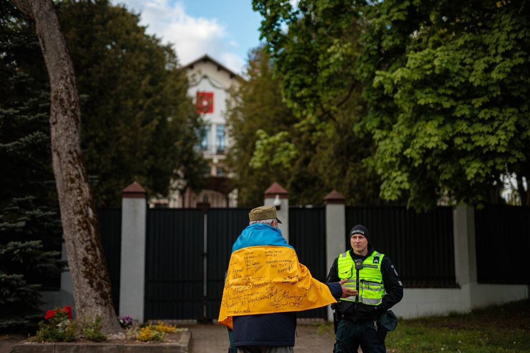 Protestas prieš karą Ukrainoje ir agresiją Baltarusijoje