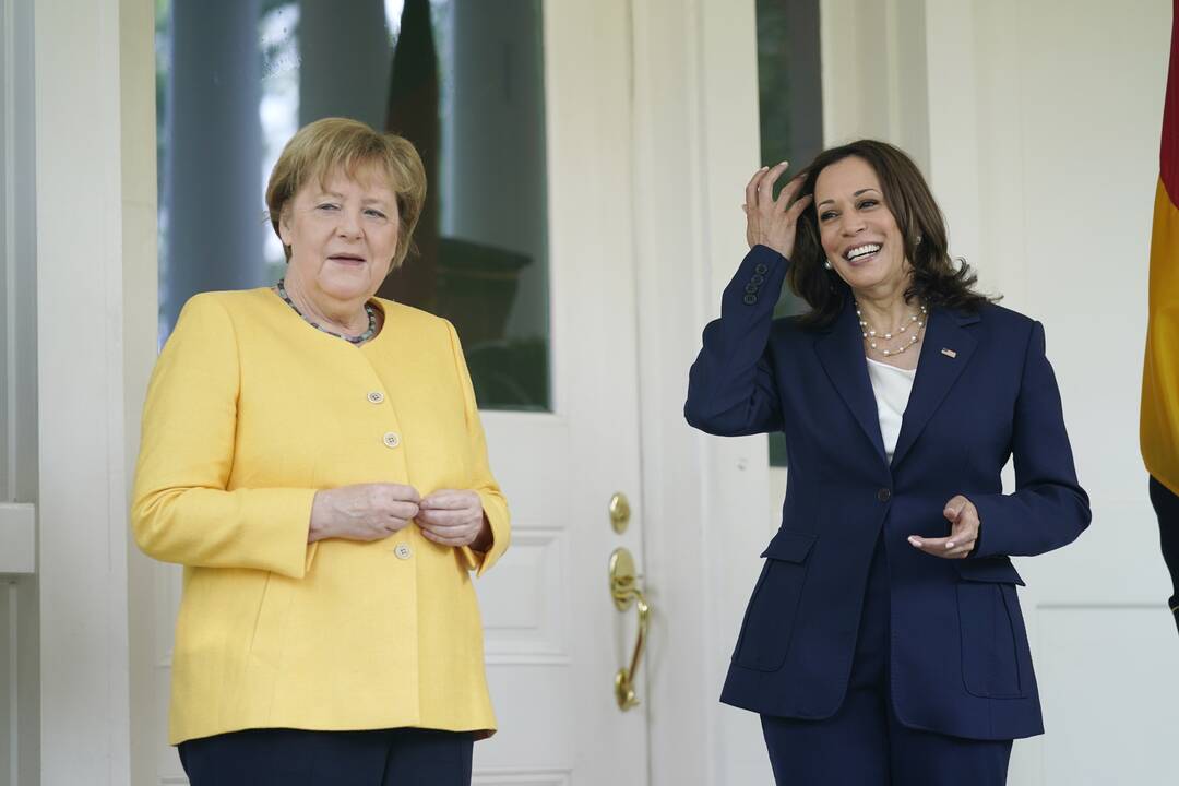 Angela Merkel ir Kamala Harris