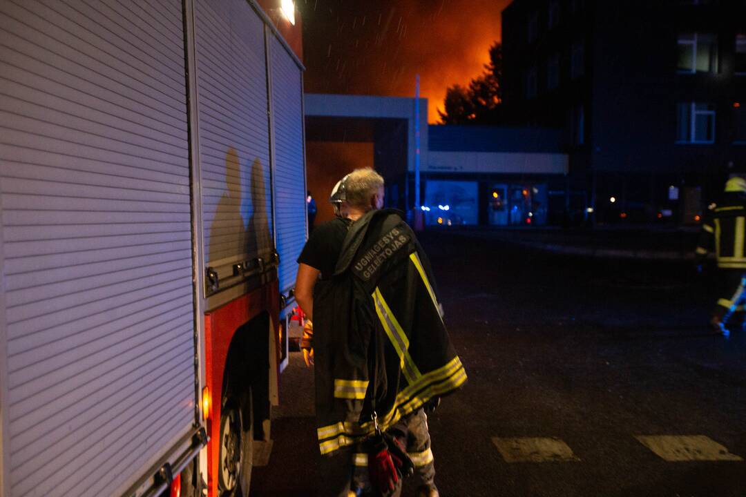 Gaisras „Žalvaryje“, dega pavojingos atliekos