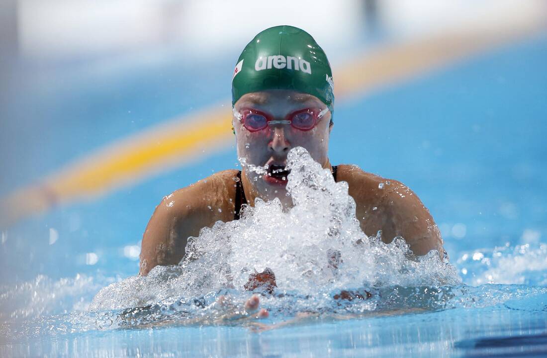 R.Meilutytė, jau atrankos plaukime pagerinusi iškart tris rekordus, neslėpė emocijų