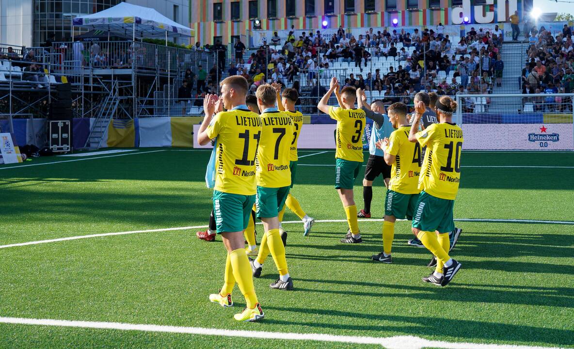 Pasaulio mažojo futbolo čempionate – galingas lietuvių startas