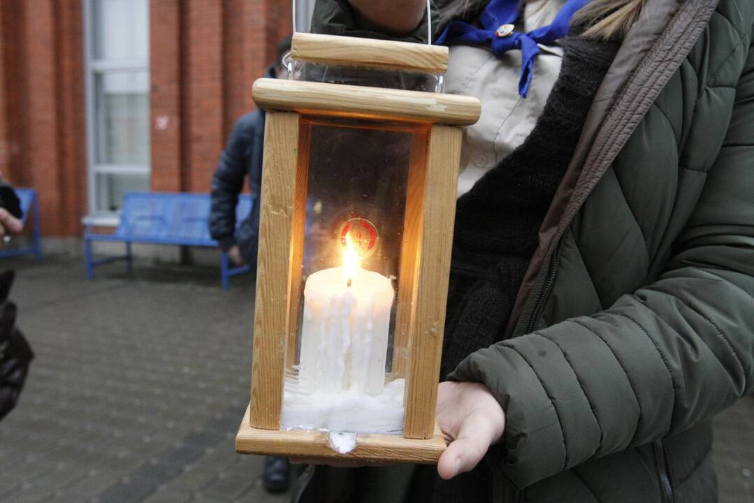 Klaipėdą pasieks Betliejuje įžiebta taikos ugnis