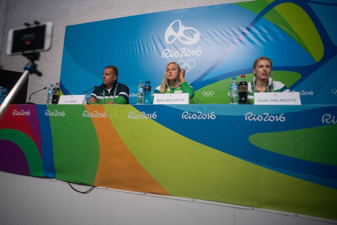 R. Meilutytės spaudos konferencija