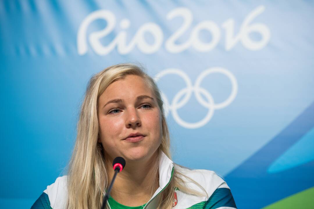 R. Meilutytės spaudos konferencija