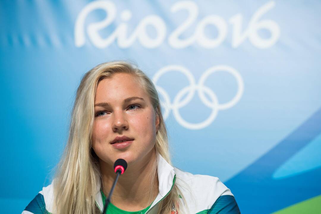 R. Meilutytės spaudos konferencija