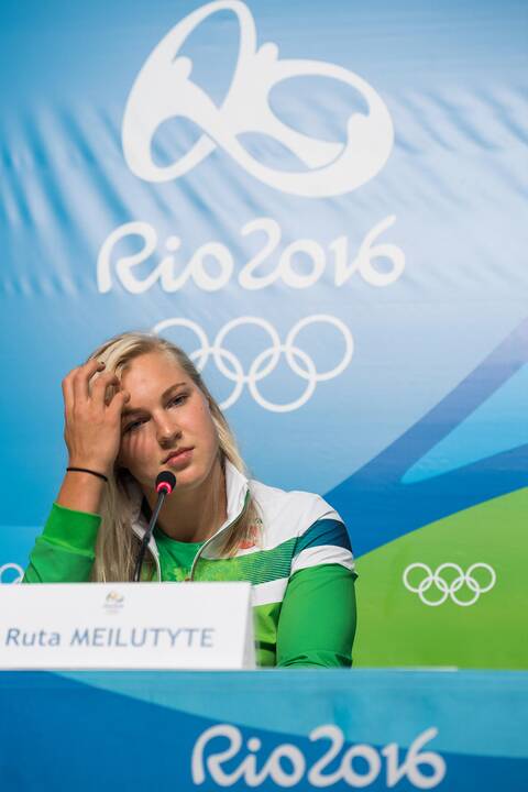 R. Meilutytės spaudos konferencija