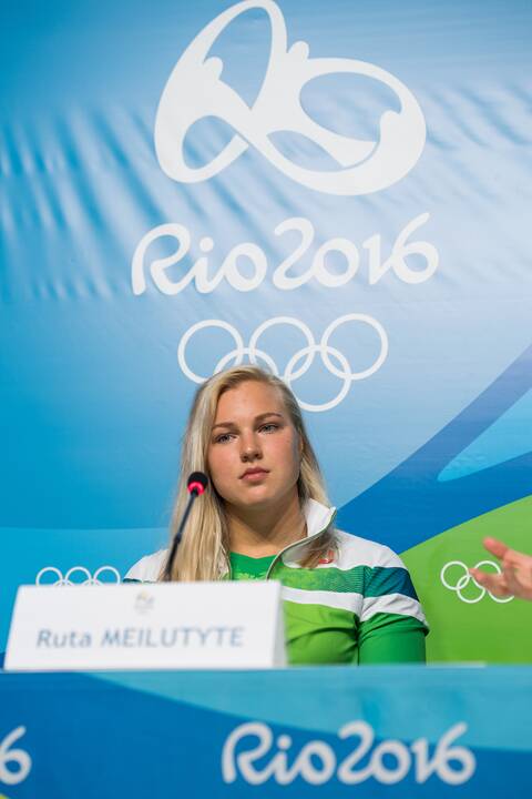 R. Meilutytės spaudos konferencija