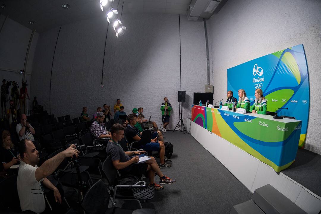 R. Meilutytės spaudos konferencija