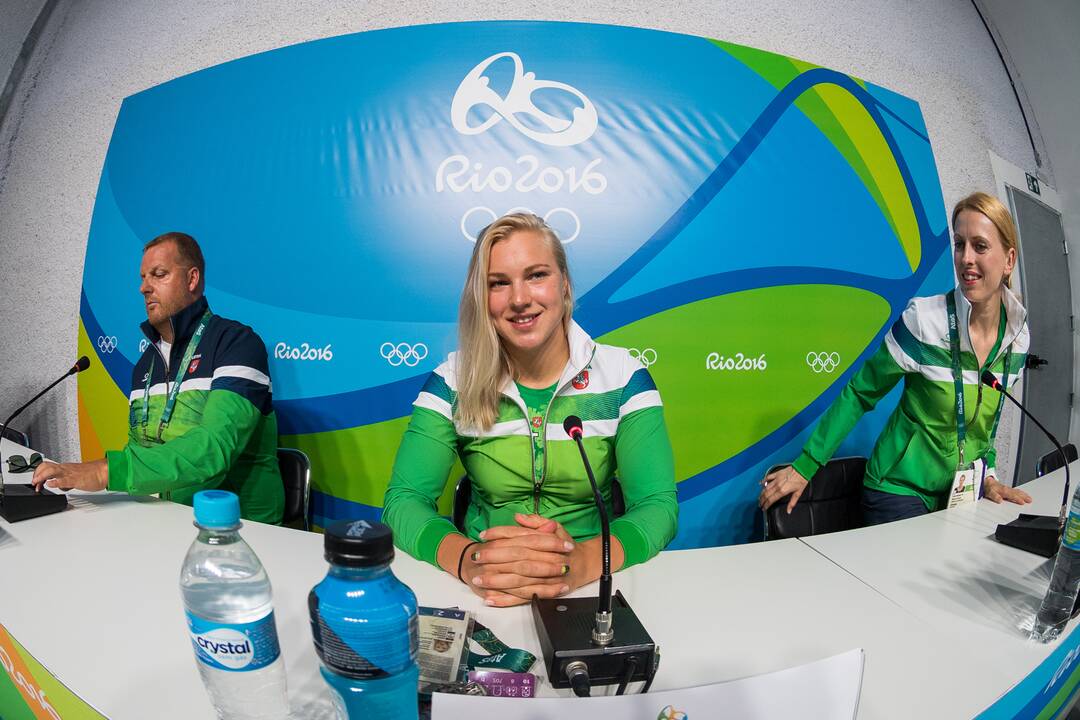 R. Meilutytės spaudos konferencija