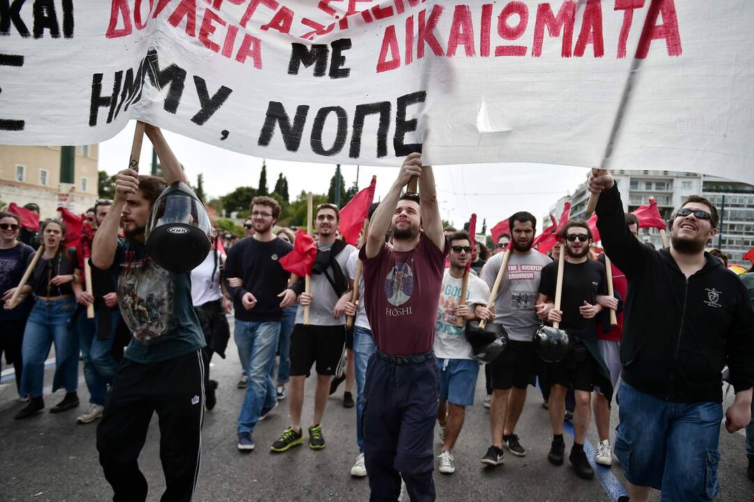 Tarptautinės darbo dienos protestai pasaulyje