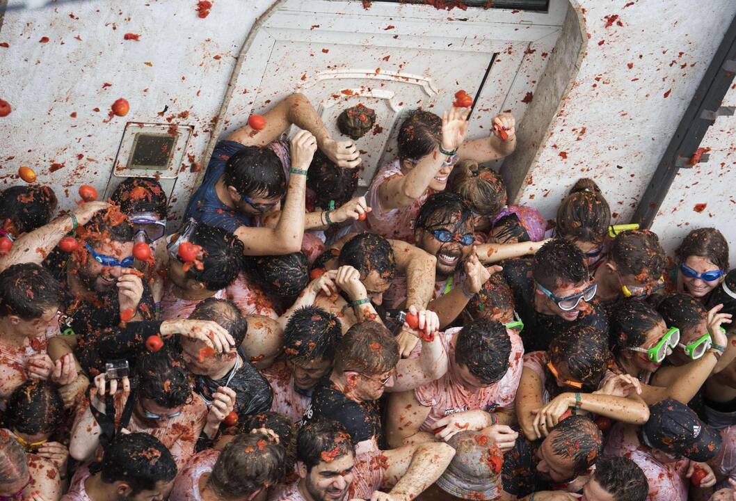 Festivalis „Tomatina“ Ispanijoje