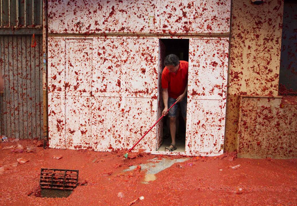 Festivalis „Tomatina“ Ispanijoje