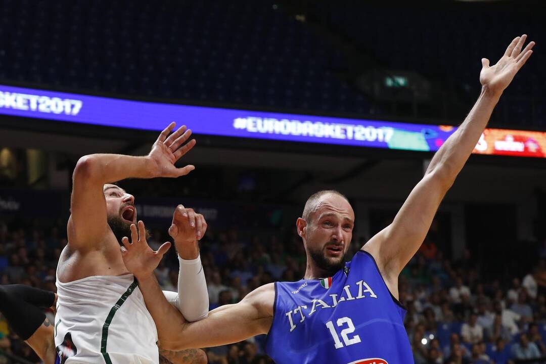 Europos krepšinio čempionatas: Lietuva - Italija 78:73