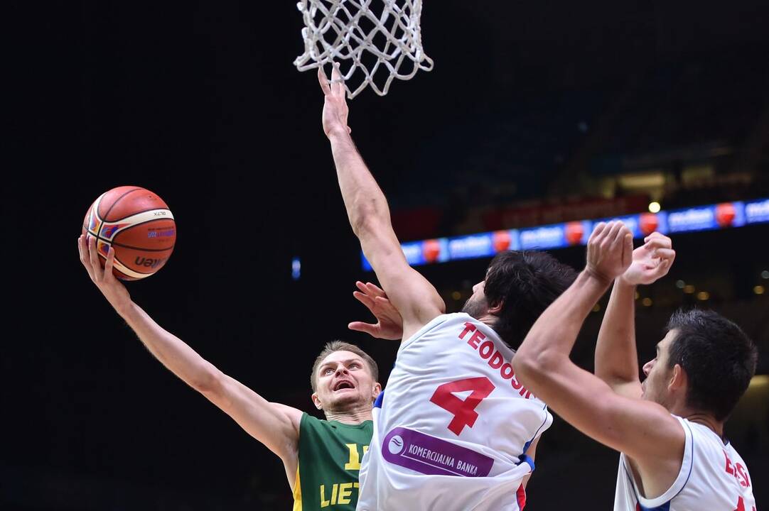 Europos čempionato pusfinalis: Lietuva - Serbija 67:64