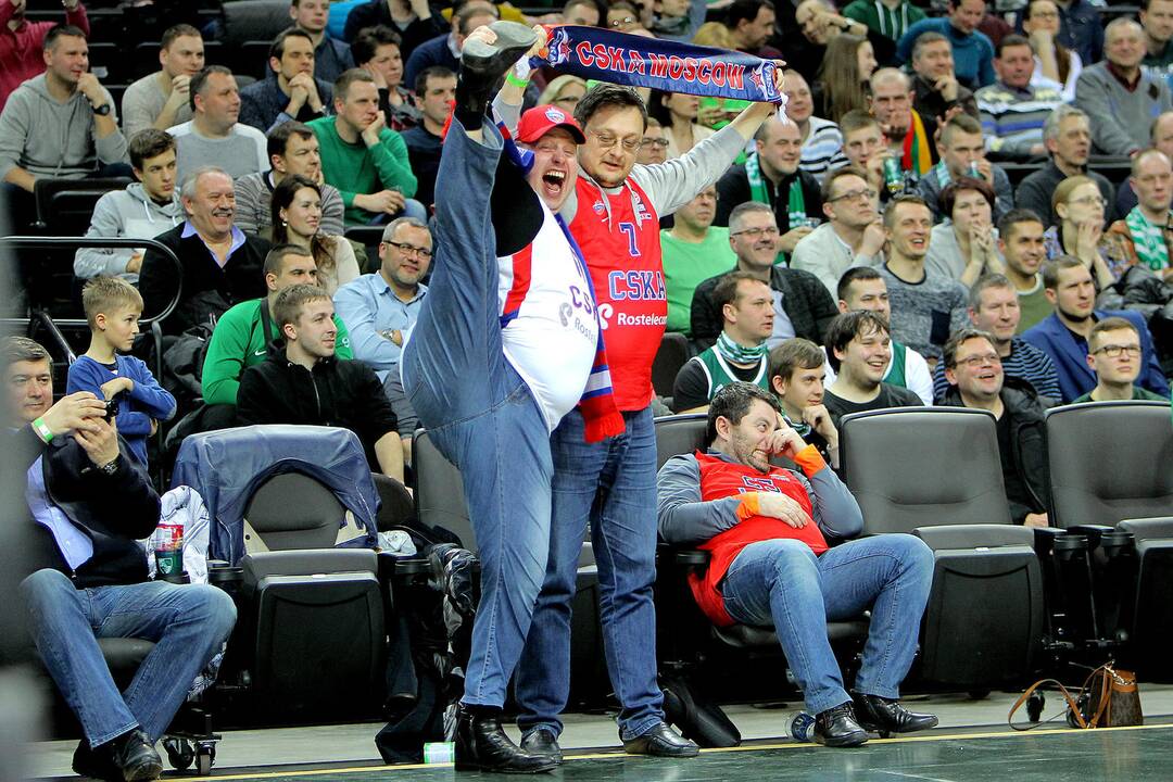 Eurolygoje Kauno „Žalgiris“ skaudžiai pralaimėjo Maskvos CSKA.