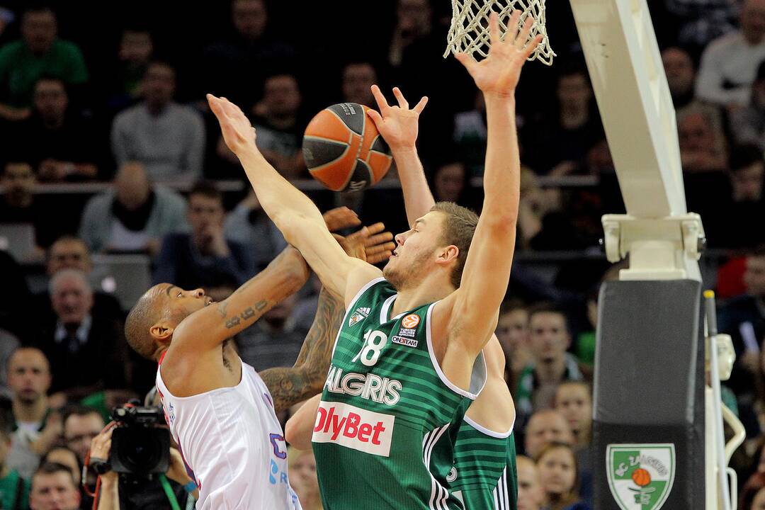 Eurolygoje Kauno „Žalgiris“ skaudžiai pralaimėjo Maskvos CSKA.