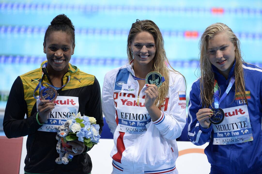 R. Meilutytei - pasaulio plaukimo čempionato sidabras