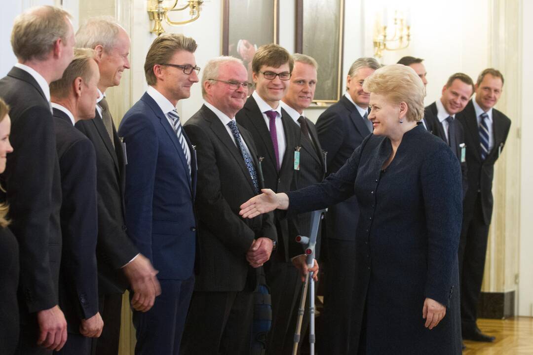 D. Grybauskaitė sutinka Norvegijos verslininkus