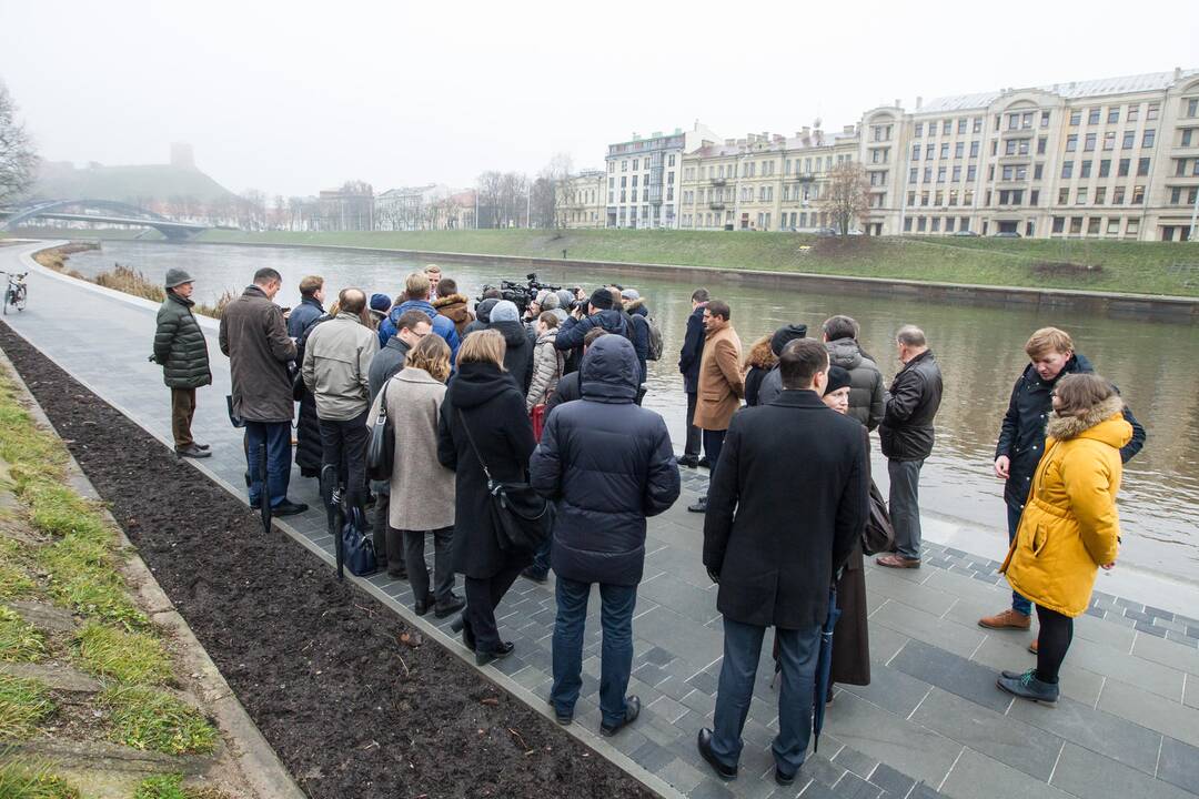 Suremontuoti pirmieji 500 metrų Neries krantinės